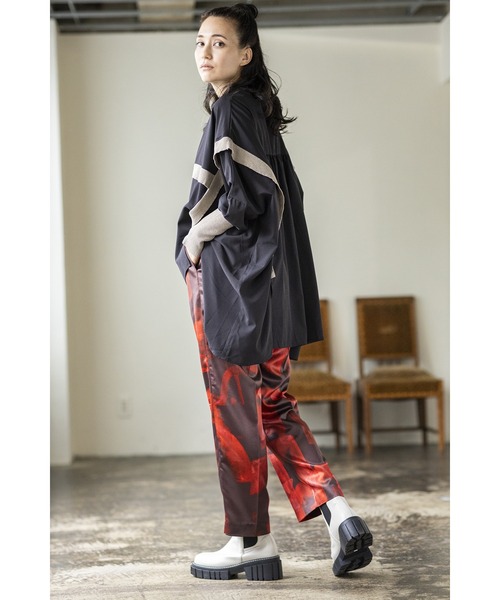 「OSMOSIS」 長袖ブラウス ONE SIZE ブルーグリーン レディース_画像7