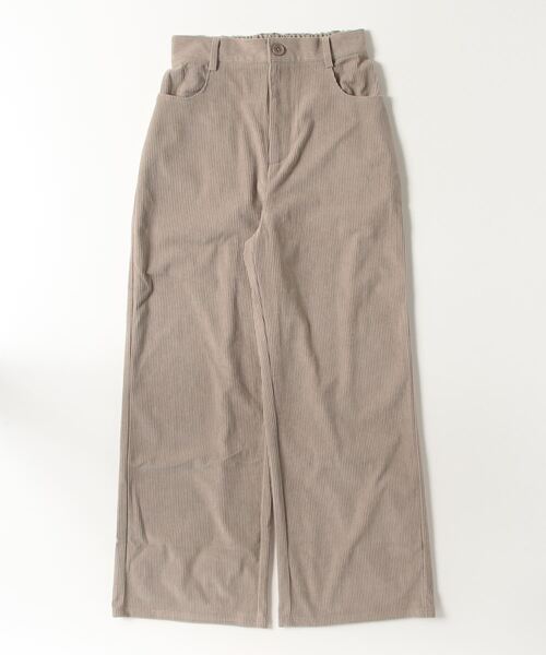 「mil」 コーデュロイパンツ - グレイッシュベージュ レディース_画像2