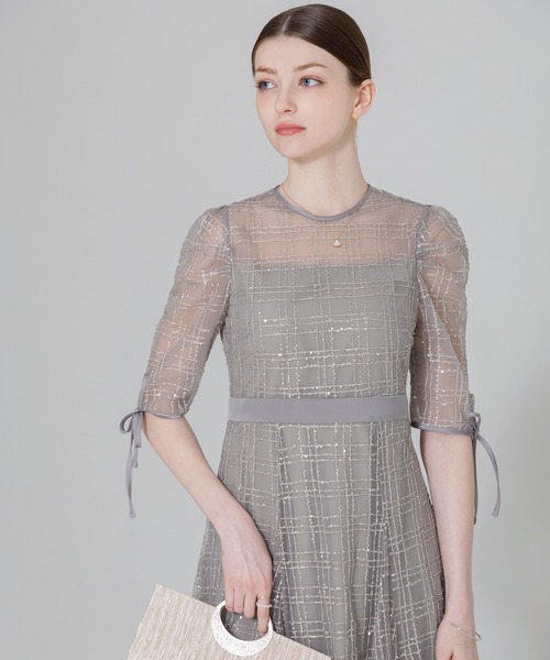 Leja」 半袖ワンピース MEDIUM グレー レディース