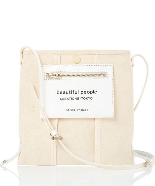 beautiful people ビューティフルピープル ショルダーバッグ  白 【古着】【中古】【送料無料】 beautiful people（ビューティフルピープル） ショルダーバッグ FREE