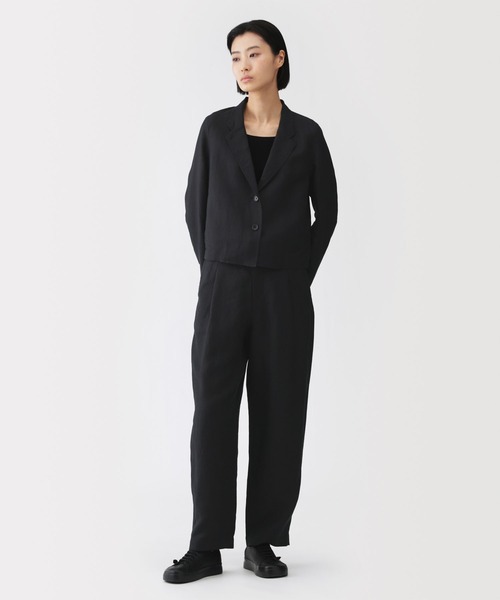 MUJI Labo コート アウター 「MUJI Labo」婦人 リネンリヨセルショート