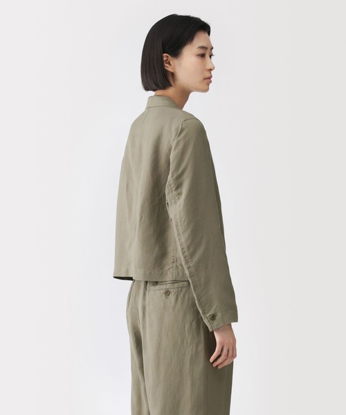 MUJI Labo コート アウター 「MUJI Labo」婦人 リネンリヨセルショート