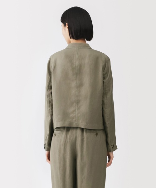 MUJI Labo コート アウター 「MUJI Labo」婦人 リネンリヨセルショート