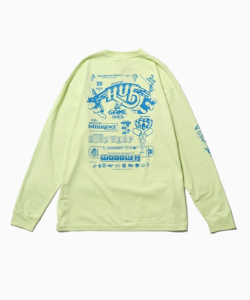 「HUF」 長袖Tシャツ S ライム メンズ_画像4
