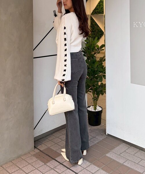 continuer de NICE CLAUP ジーンズ デニム デニムパンツ 「動くたび