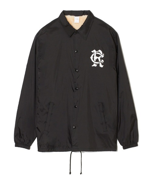 「CRIMIE」 コーチジャケット X-LARGE ブラック×ホワイト メンズの画像