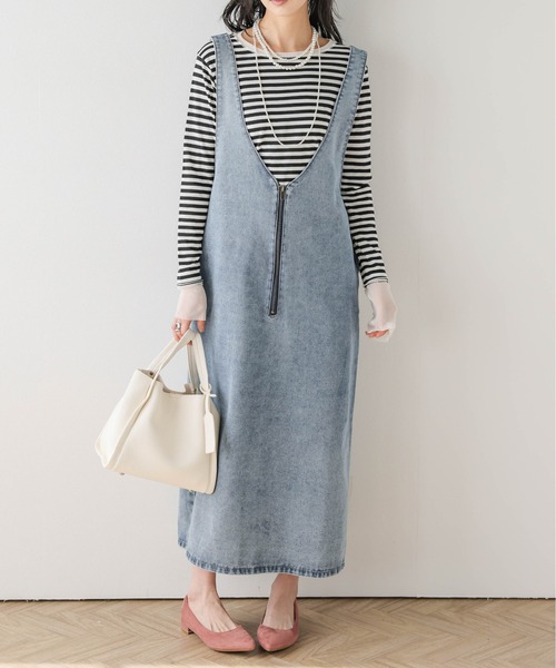 Cura Closet ジャンパースカート 「loverara.loverara コラボ」デニム