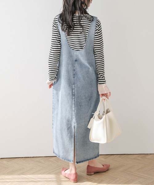 Cura Closet ジャンパースカート 「loverara.loverara コラボ」デニム