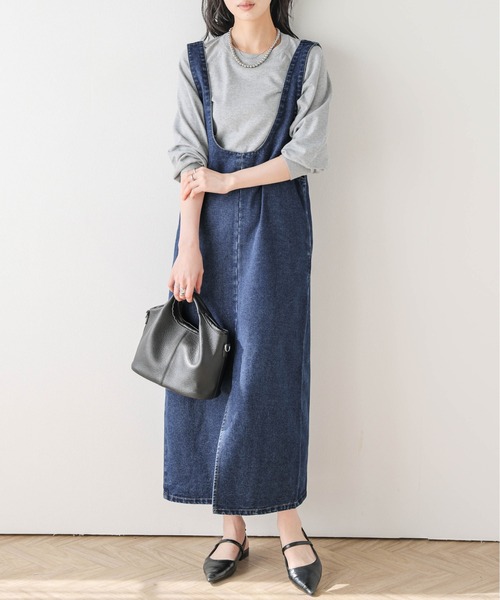 Cura Closet ジャンパースカート 「loverara.loverara コラボ」デニム
