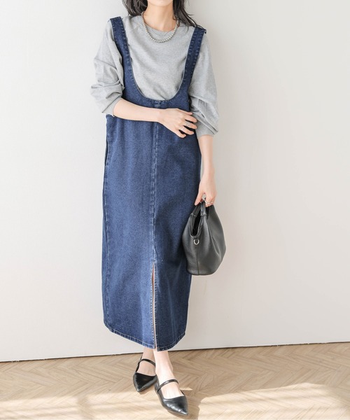 Cura Closet ジャンパースカート 「loverara.loverara コラボ」デニム