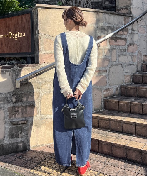 Cura Closet ジャンパースカート 「loverara.loverara コラボ」デニム