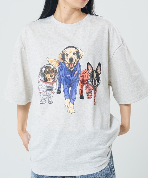 CORISCO（コリスコ） tシャツ スペースアニマル柄TEE(M1) メンズ