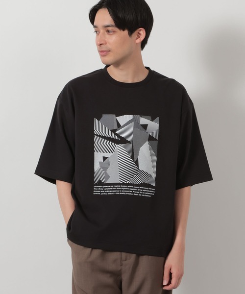 LAKOLE（ラコレ） tシャツ 幾何学プリントスムースT / 654133 メンズ