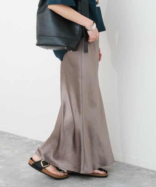 「Spick \u0026 Span」 ロングスカート 36 グレー レディースの画像