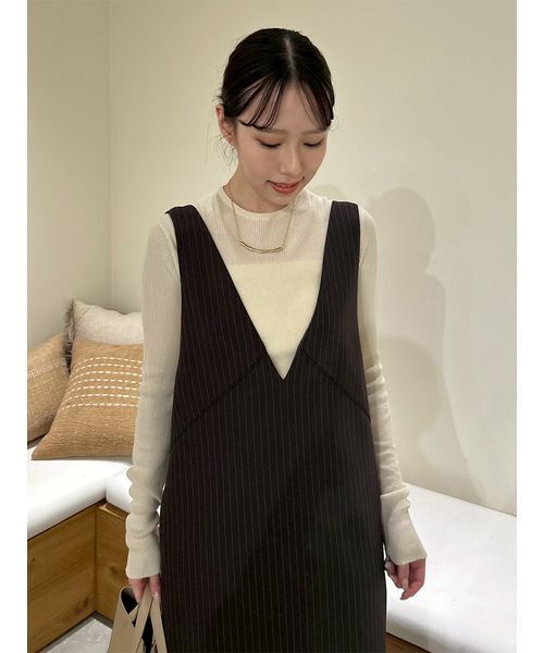 「Mila Owen」 サロペットスカート 1 ブラック レディースの画像