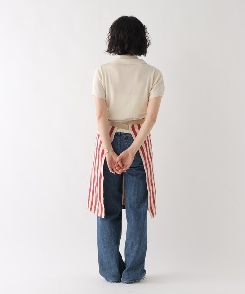 TABLE TALK HATAAPRON リネンエプロン Fサイズ リネンのクロスエプロン LINEN & BASIC | キッチン・テーブル,リネン