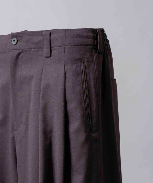 「MAISON SPECIAL」 スラックス 1 ブラック メンズの画像