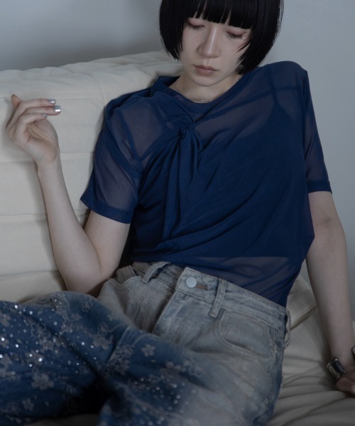 tシャツ 半袖 ツイストシアートップス レディース : ZOZOTOWN Yahoo!店