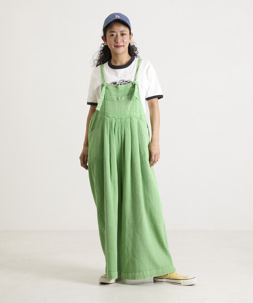 Freada（フリーダ） サロペット オーバーオール インドダブルガーゼ