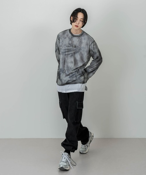 「FOLLOWIN」 カーゴパンツ LARGE ブルー メンズ_画像6