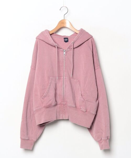 GAP（ギャップ） ジップアップパーカー L ピンク系その他 レディース