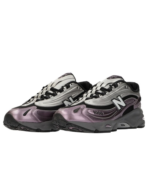 「New Balance」 ローカットスニーカー 27.5cm パープル メンズ_5