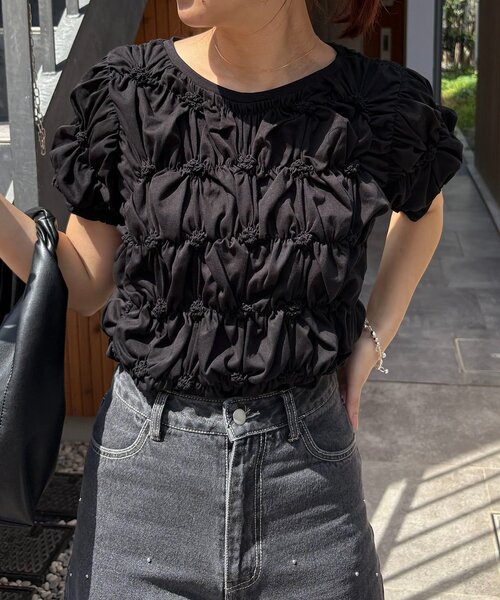 tシャツ 「新色イエロー・チャコール」シャーリングホイップＴ レディースの画像