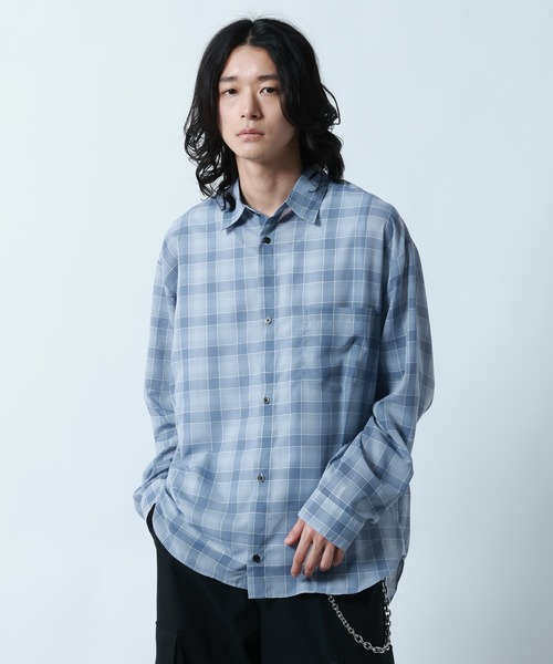 RAGEBLUE（レイジブルー） シャツ Sheer Check Pattern Shirt / シアー