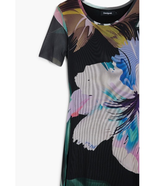 「Desigual」 半袖ワンピース X-LARGE ブラック レディース_画像3