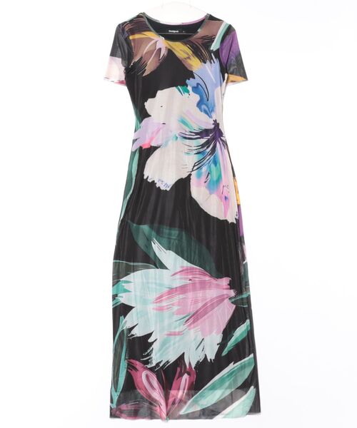 「Desigual」 半袖ワンピース X-LARGE ブラック レディース_画像5