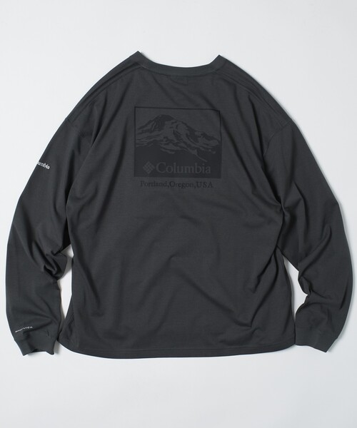 Y*Y様 columbia フリークスストア ブラック FREAK'S STORE（フリークスストア） 「Columbia」長袖Tシャツ MEDIUM