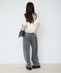 ブラウス シャツ 半袖 ボタンアップパッチワー...の詳細画像4