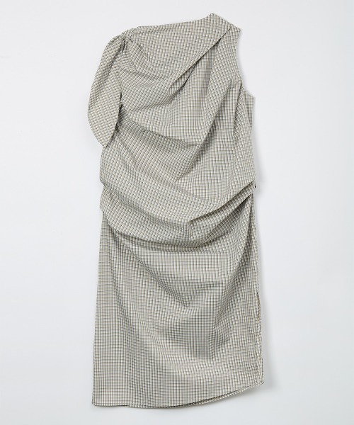 ワンピース 「leinwande」26SS新作 Tucked Ribbon Dressの画像