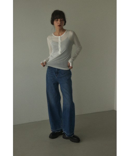 「BLACK BY MOUSSY」 デニムパンツ 24inch ブルー レディース_画像2