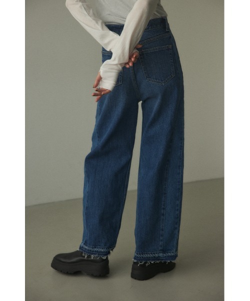 「BLACK BY MOUSSY」 デニムパンツ 24inch ブルー レディース_画像4