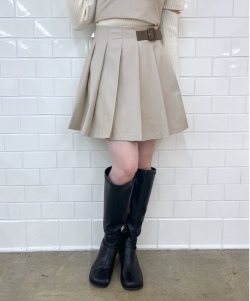 「OLIVE des OLIVE」 プリーツスカート FREE ブラック レディース_画像3