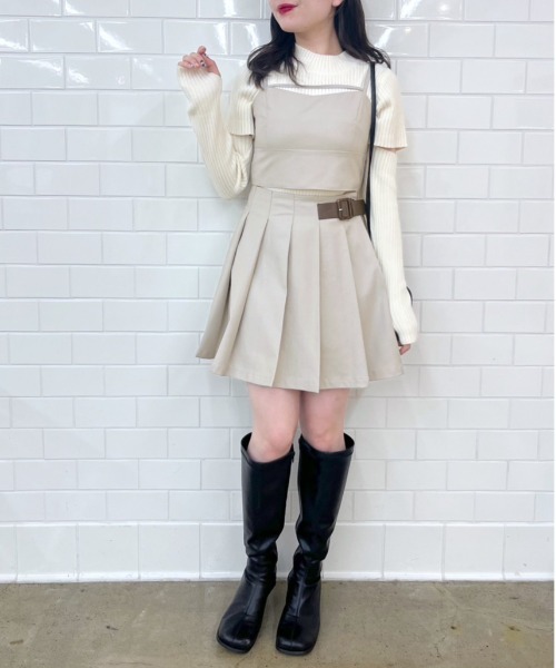 「OLIVE des OLIVE」 プリーツスカート FREE ブラック レディース_画像10