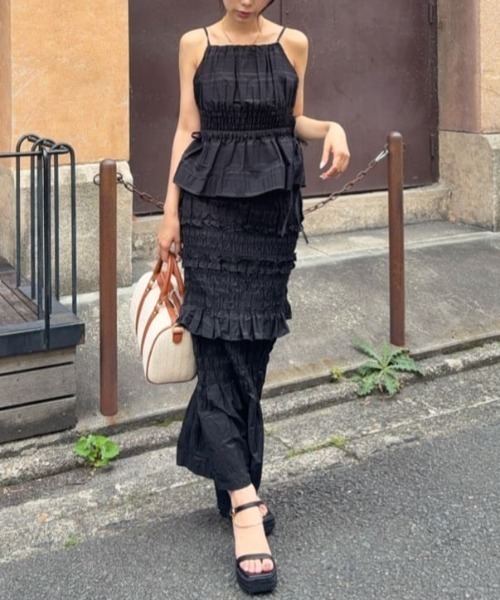 MOUSSY（マウジー） ロング スカート 「セットアップ対応」PLAID 