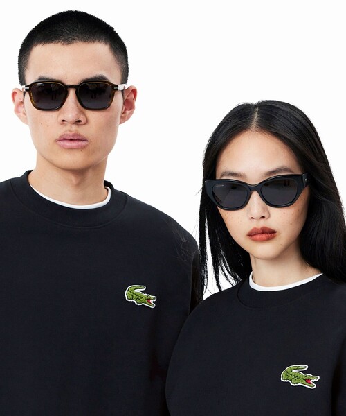 「LACOSTE」 スウェットカットソー X-SMALL ブラック メンズ_画像3