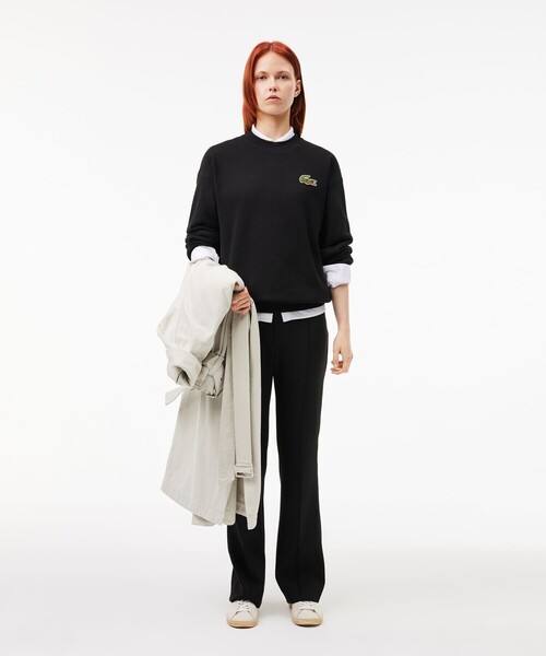 「LACOSTE」 スウェットカットソー X-SMALL ブラック メンズ_画像7