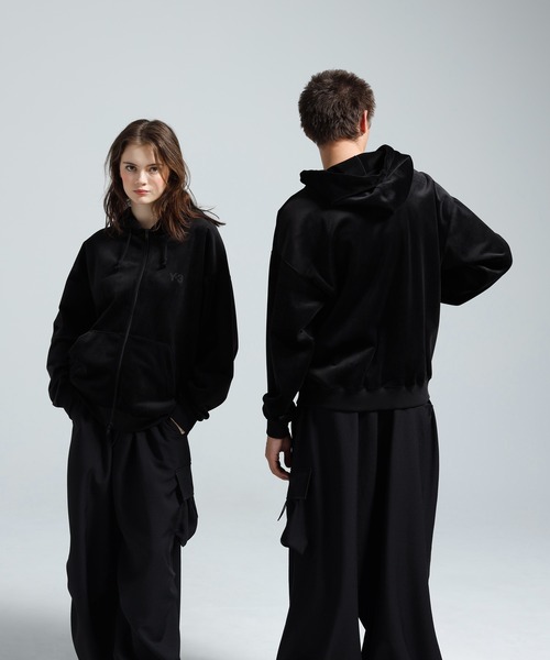 Y-3 パーカー VELVET CORDUROY ZIP HOODIE メンズ レディース