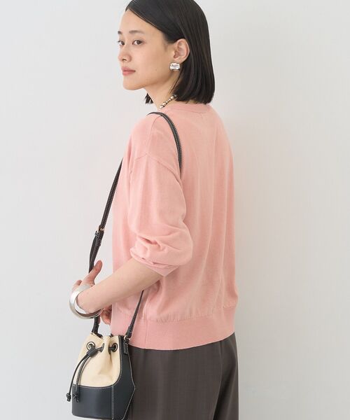 「AMERICAN HOLIC」 ニットカーディガン L ネイビー レディース_画像5