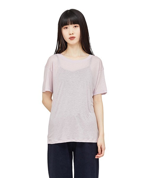 「BASERANGE」 半袖Tシャツ X-SMALL イエロー系その他 レディース_画像3