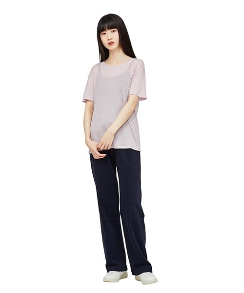 「BASERANGE」 半袖Tシャツ X-SMALL イエロー系その他 レディース_画像6