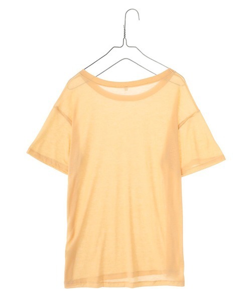 「BASERANGE」 半袖Tシャツ X-SMALL イエロー系その他 レディース_画像7