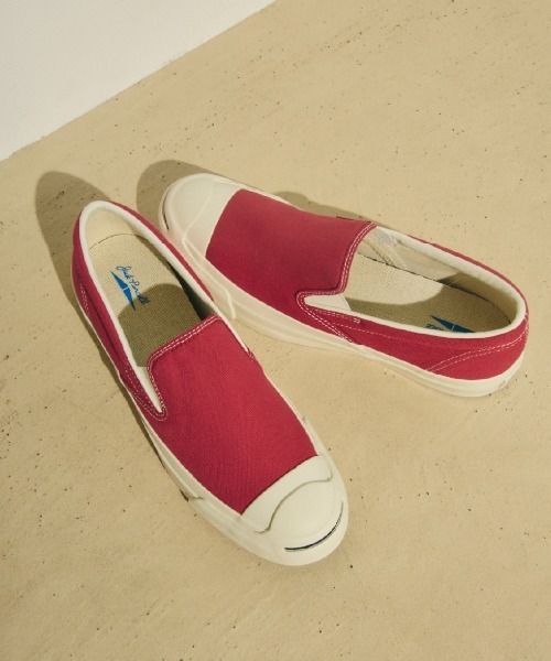 ジャックパーセル コンバース スニーカー CONVERSE コンバース JP CL SLIP-ON ジャックパーセル CL スリップオン 33301521 RED メンズ レディース