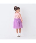 ワンピース 長袖チュールドッキングワンピース(...の詳細画像3