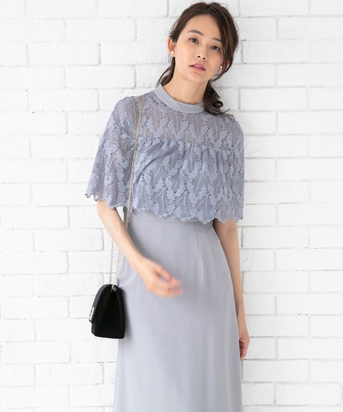 最新作得価 ドレス - 通販 - PayPayモール chaco/スカラップレーススリーブワンピース ZOZOTOWN PayPayモール店 人気SALE得価