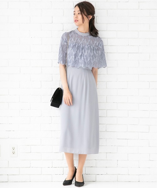 最新作得価 ドレス - 通販 - PayPayモール chaco/スカラップレーススリーブワンピース ZOZOTOWN PayPayモール店 人気SALE得価
