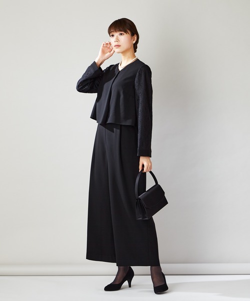 らしいブラ パンツ PayPayモール店 - 通販 - PayPayモール スーツ 前開きファスナーパンツスタイルブラックフォーマル ZOZOTOWN っていると